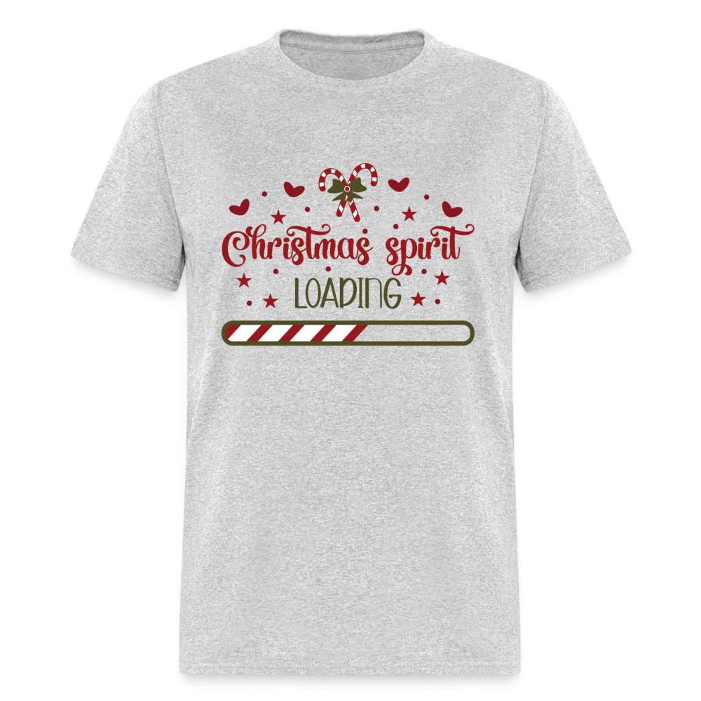 Christmas Spirit Loading T-Shirt Color: heather gray