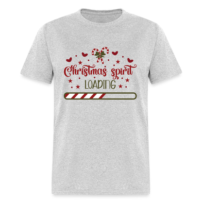 Christmas Spirit Loading T-Shirt - heather gray