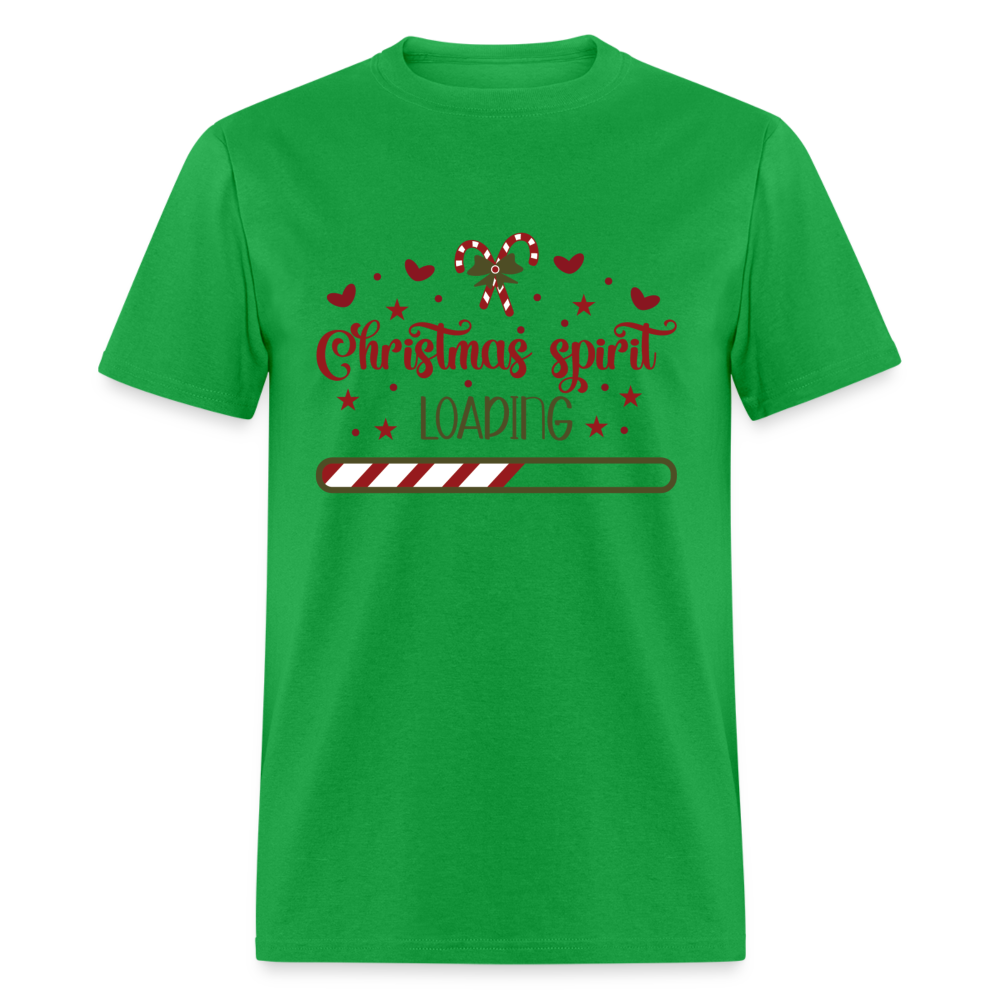 Christmas Spirit Loading T-Shirt Color: bright green
