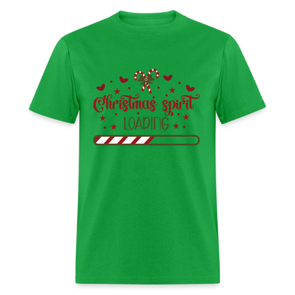 Christmas Spirit Loading T-Shirt - bright green