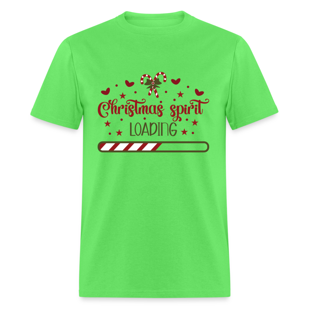 Christmas Spirit Loading T-Shirt Color: kiwi