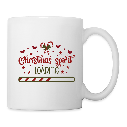 Christmas Spirit Loading Mug - white