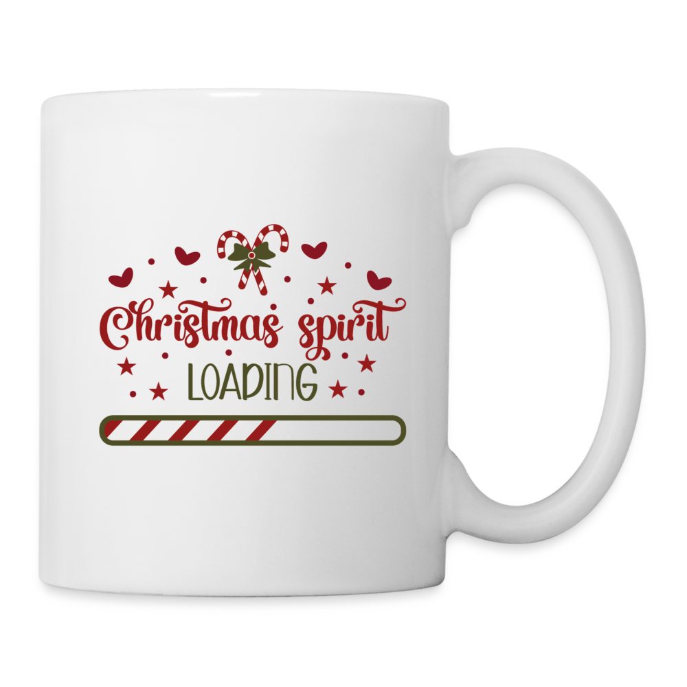 Christmas Spirit Loading Mug - white
