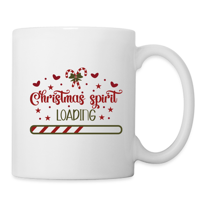 Christmas Spirit Loading Mug - white