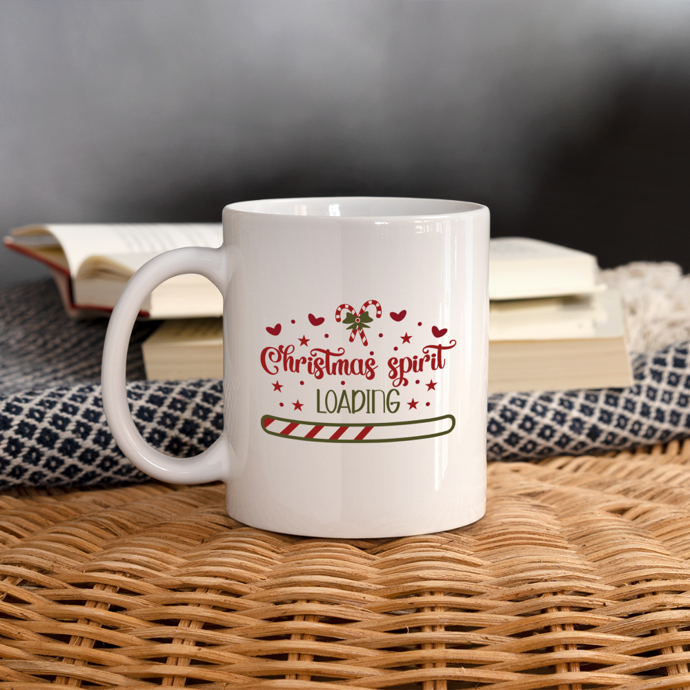 Christmas Spirit Loading Mug - white