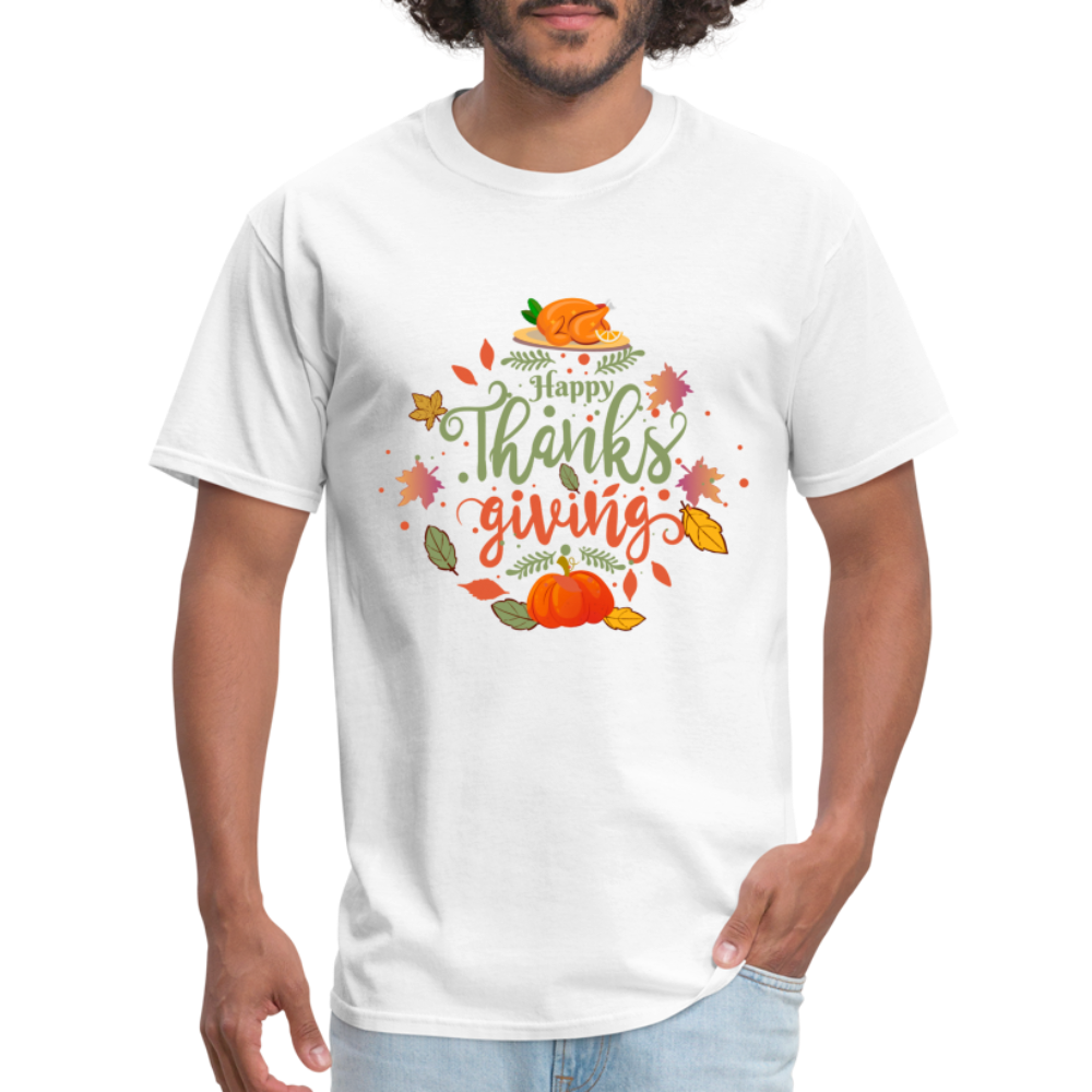 Happy Thanksgiving T-Shirt - white
