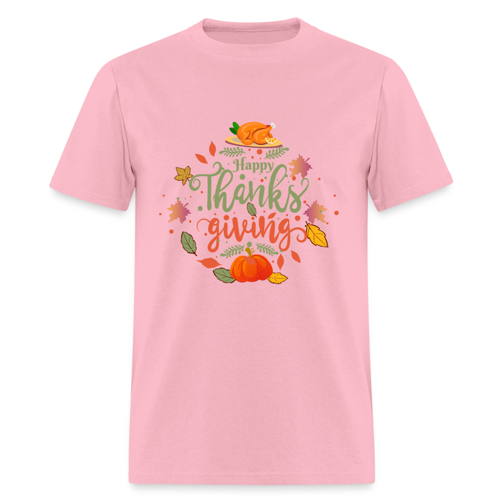 Happy Thanksgiving T-Shirt - pink