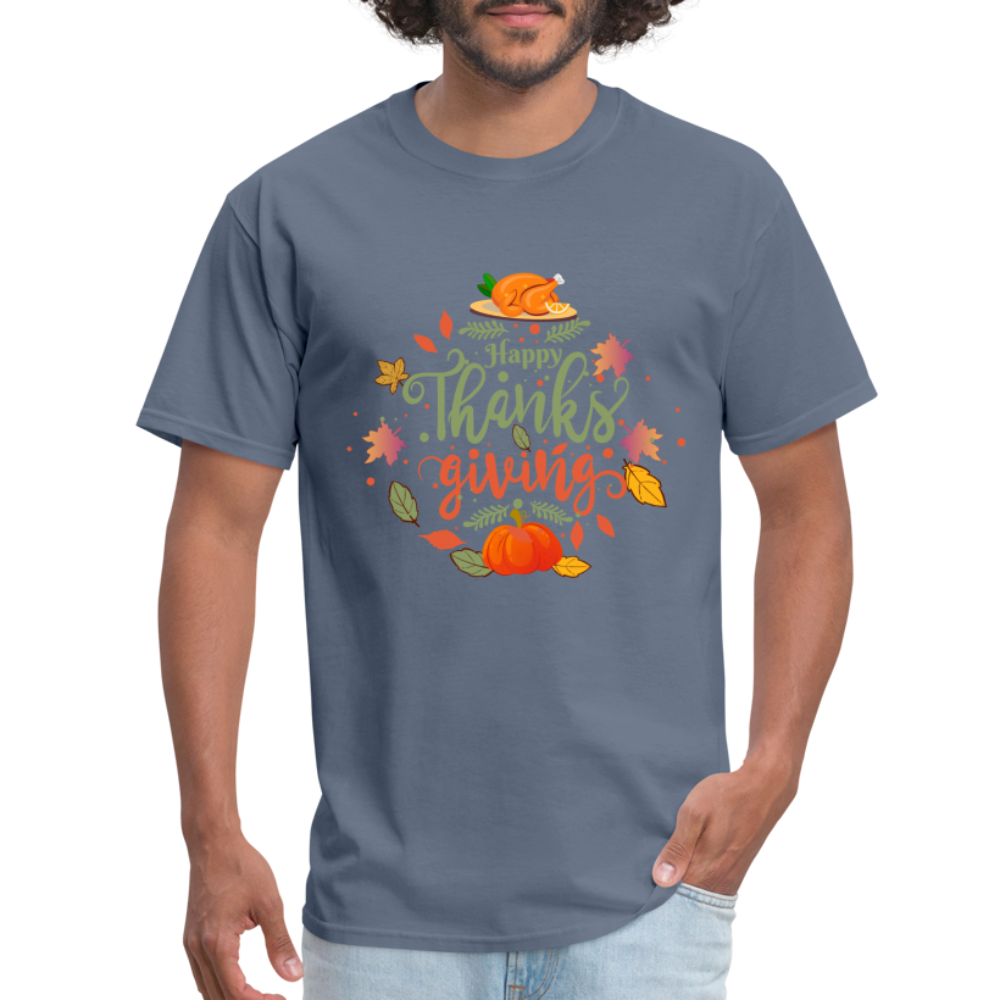 Happy Thanksgiving T-Shirt - denim