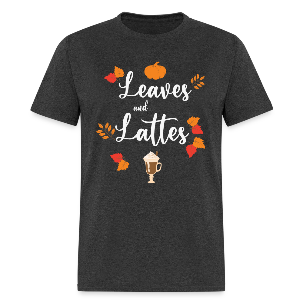 Leaves and Lattes T-Shirt - heather black