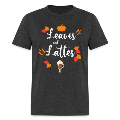 Leaves and Lattes T-Shirt - heather black