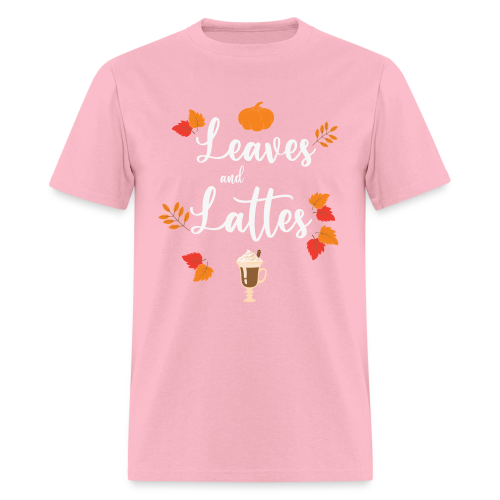 Leaves and Lattes T-Shirt - pink