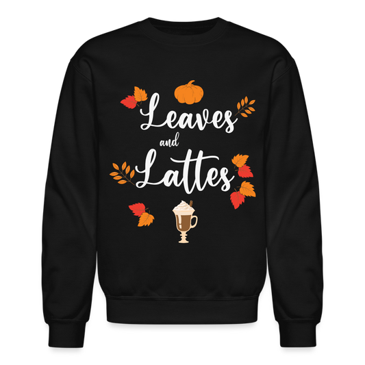 Leaves and Lattes Sweatshirt - black
