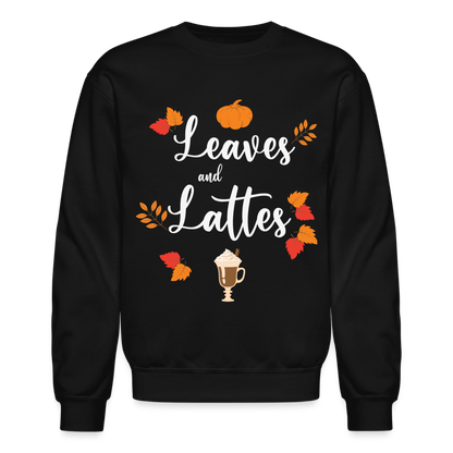 Leaves and Lattes Sweatshirt - black