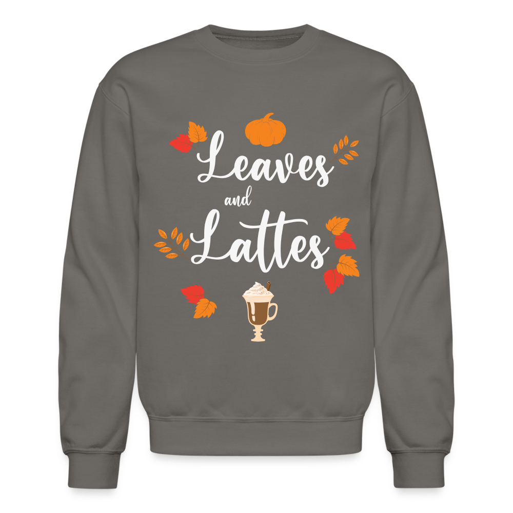 Leaves and Lattes Sweatshirt - asphalt gray