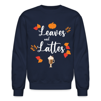Leaves and Lattes Sweatshirt - navy