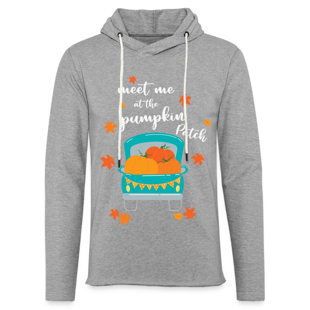 Meet Me At The Pumpkin Patch Lightweight Terry Hoodie - heather gray