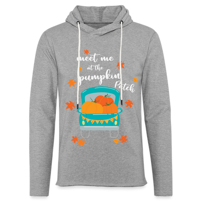 Meet Me At The Pumpkin Patch Lightweight Terry Hoodie - heather gray