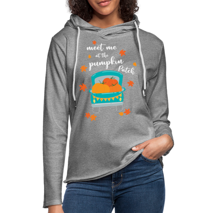 Meet Me At The Pumpkin Patch Lightweight Terry Hoodie - heather gray