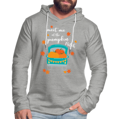 Meet Me At The Pumpkin Patch Lightweight Terry Hoodie - heather gray