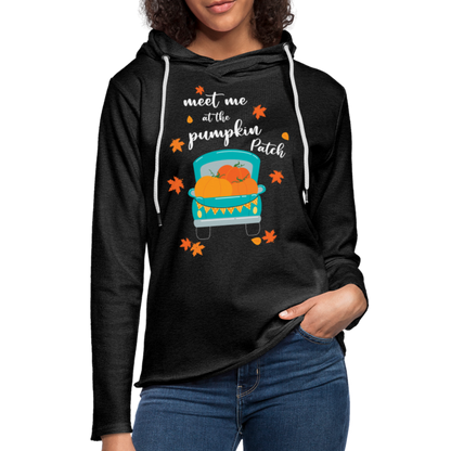 Meet Me At The Pumpkin Patch Lightweight Terry Hoodie - charcoal grey