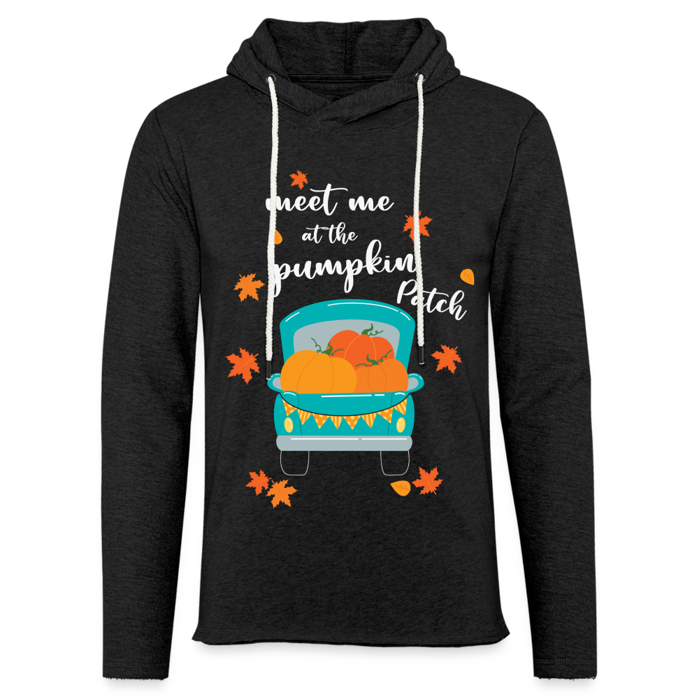 Meet Me At The Pumpkin Patch Lightweight Terry Hoodie - charcoal grey