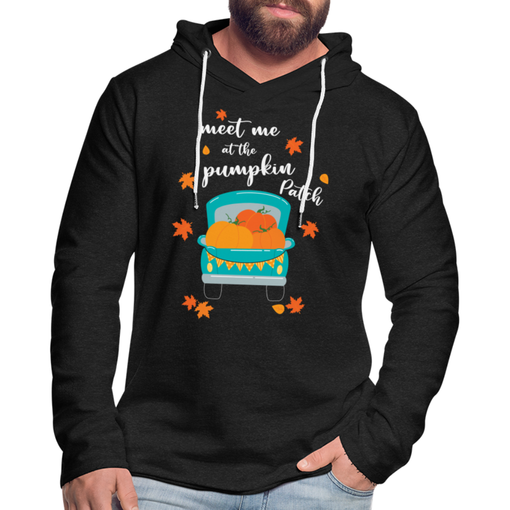 Meet Me At The Pumpkin Patch Lightweight Terry Hoodie - charcoal grey