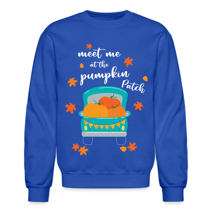 Meet Me At The Pumpkin Patch Sweatshirt - royal blue