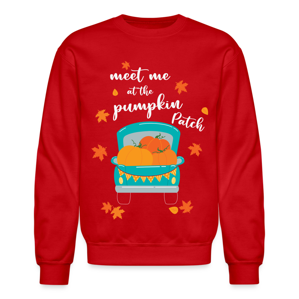 Meet Me At The Pumpkin Patch Sweatshirt - red