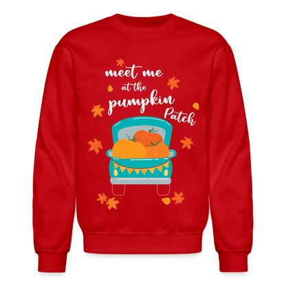 Meet Me At The Pumpkin Patch Sweatshirt - red