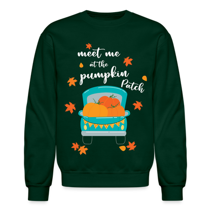 Meet Me At The Pumpkin Patch Sweatshirt - forest green