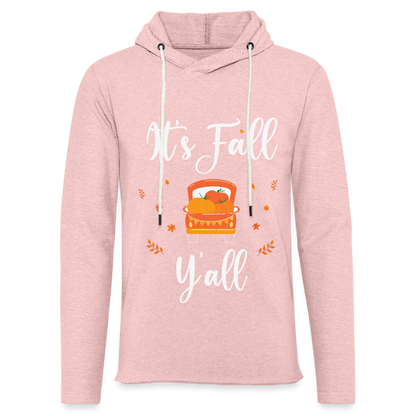 It's Fall Y'all Lightweight Terry Hoodie - cream heather pink