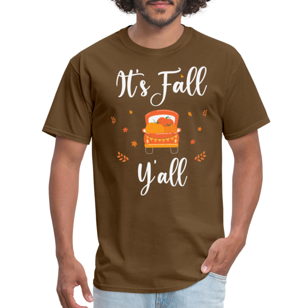It's Fall Y'all T-Shirt - brown
