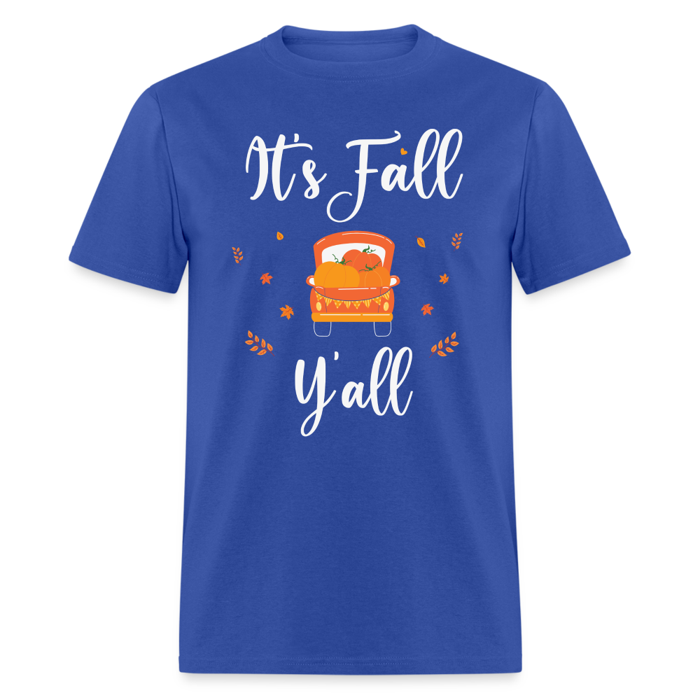 It's Fall Y'all T-Shirt - royal blue