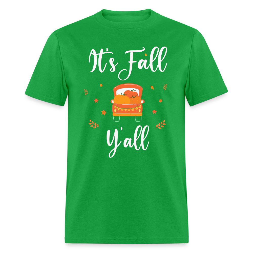 It's Fall Y'all T-Shirt - bright green