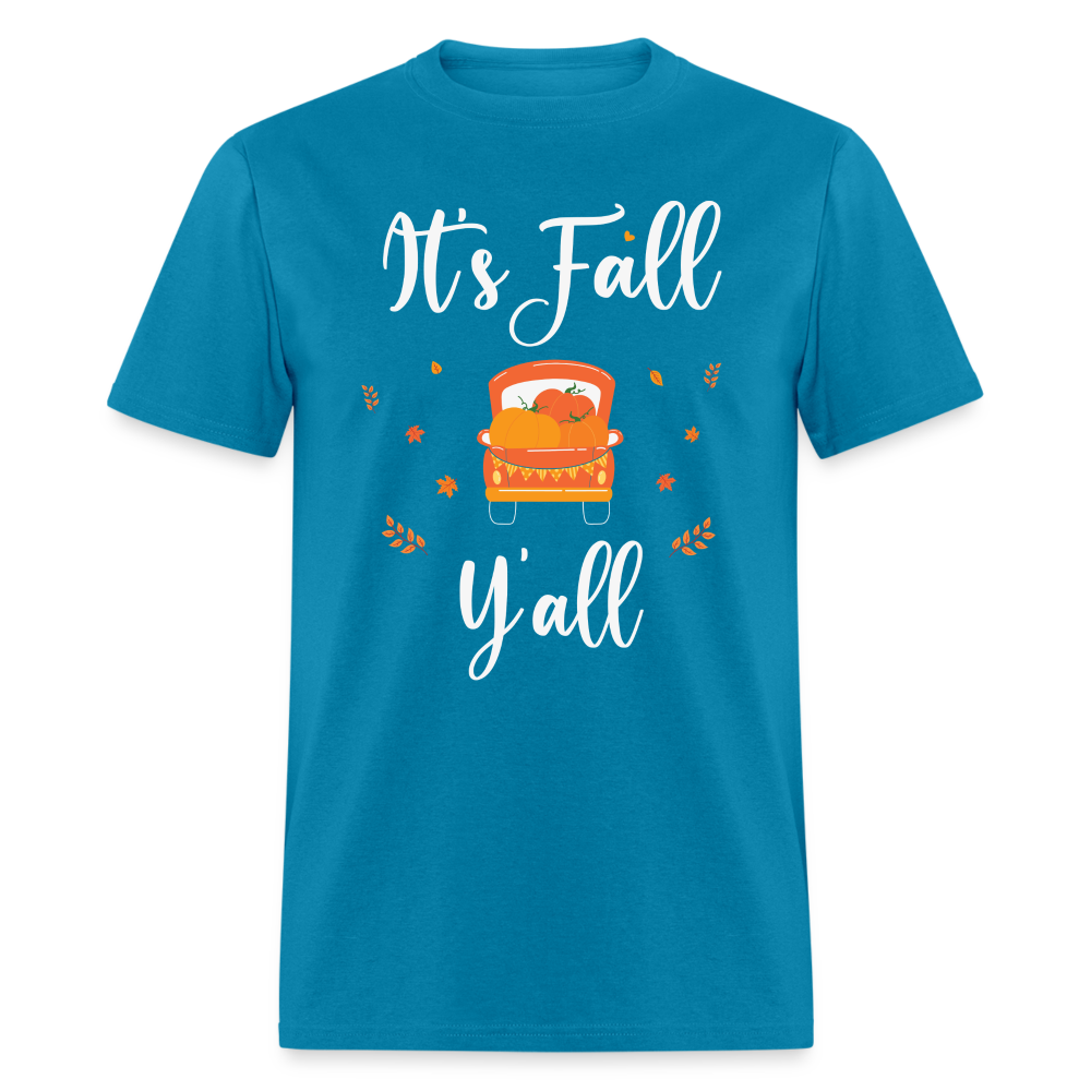 It's Fall Y'all T-Shirt - turquoise