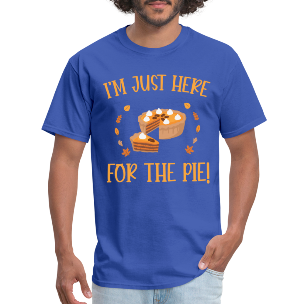 I'm Just Here For The Pie T-Shirt - royal blue