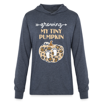 Growing My Tiny Pumpkin Hoodie Shirt - heather navy