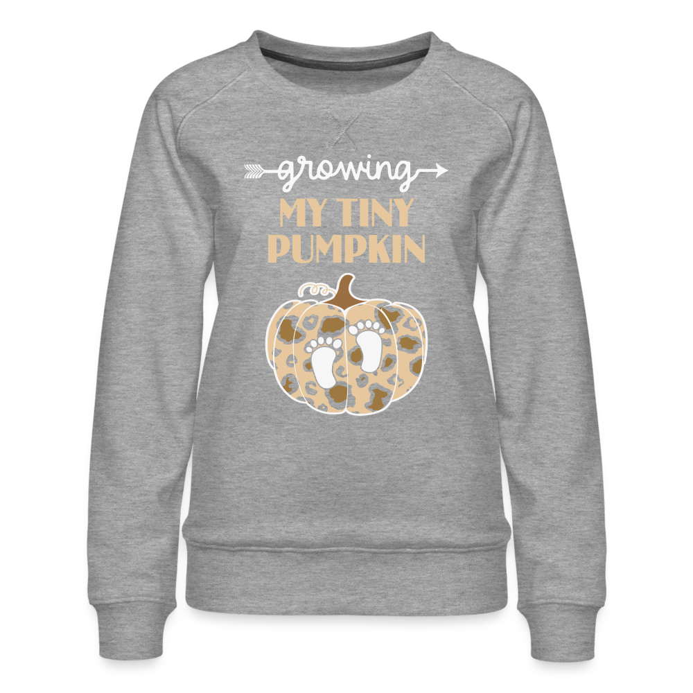 Growing My Tiny Pumpkin Premium Sweatshirt - heather grey