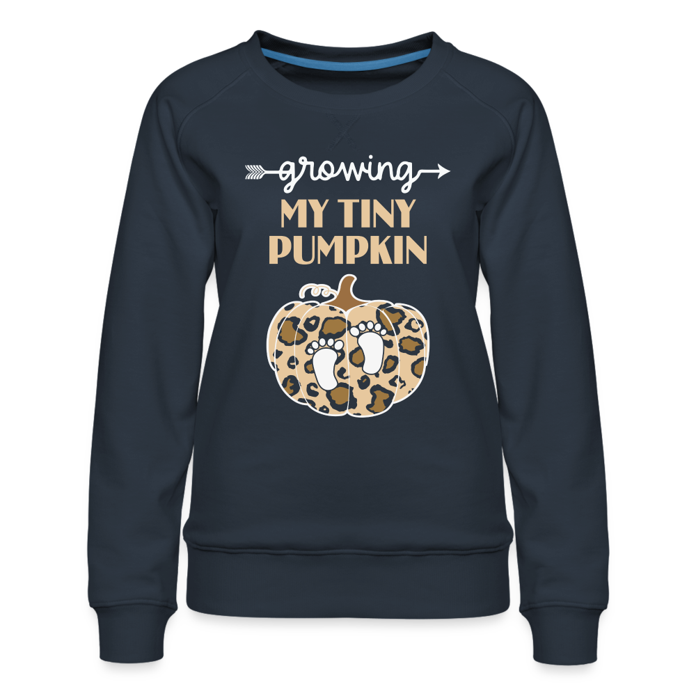 Growing My Tiny Pumpkin Premium Sweatshirt - navy
