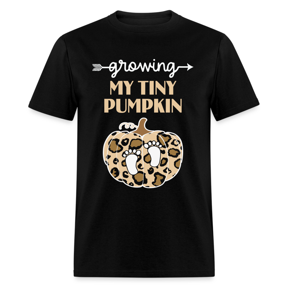 Growing My Tiny Pumpkin (Pregnancy) T-Shirt - black