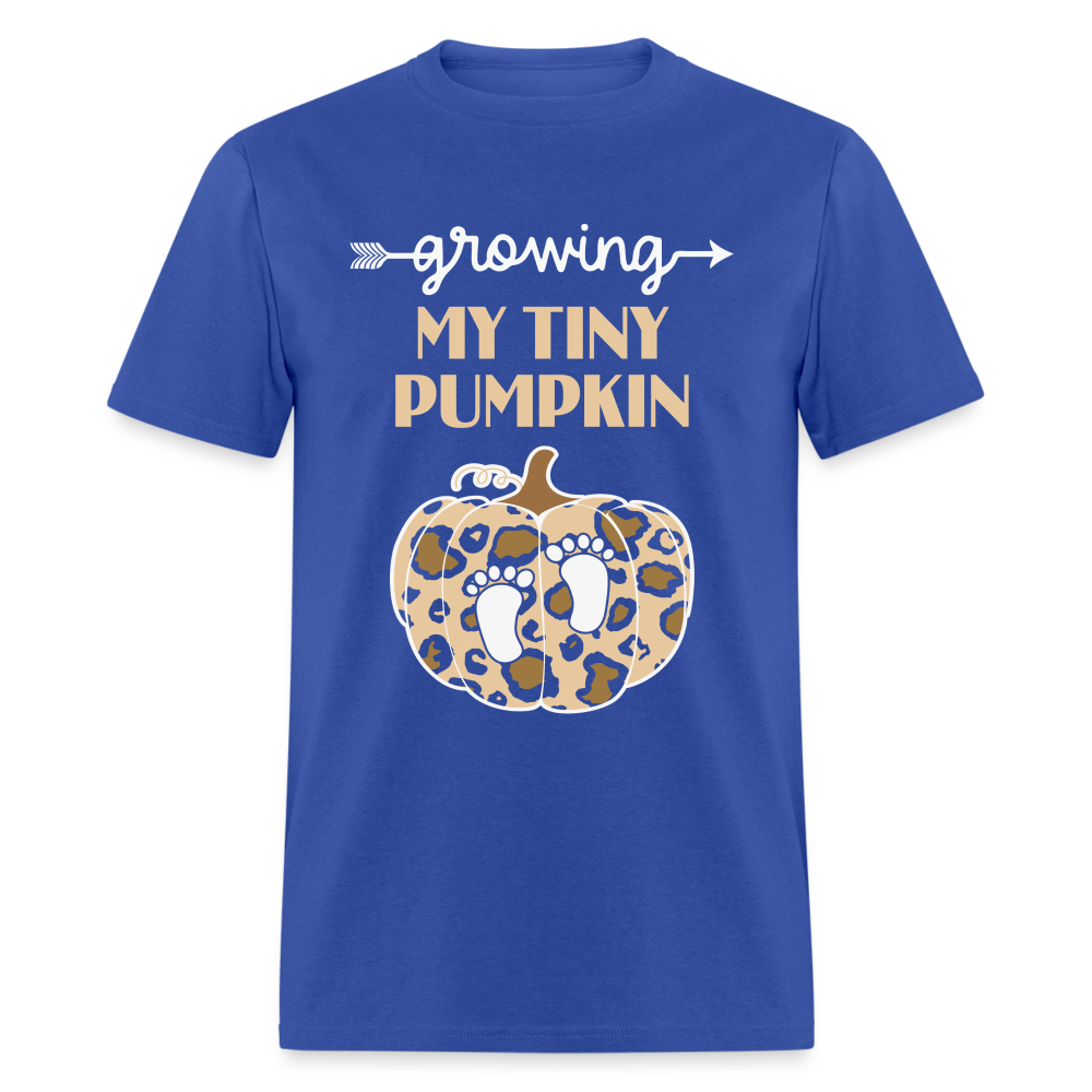 Growing My Tiny Pumpkin (Pregnancy) T-Shirt - royal blue