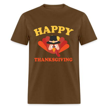 Happy Thanksgiving T-Shirt - brown