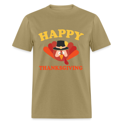 Happy Thanksgiving T-Shirt - khaki