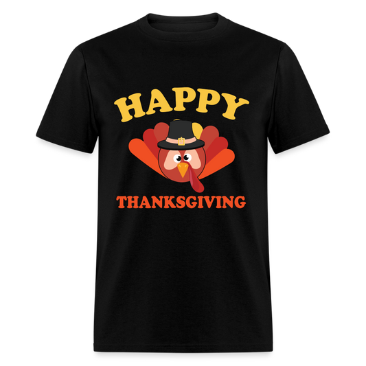 Happy Thanksgiving T-Shirt - black