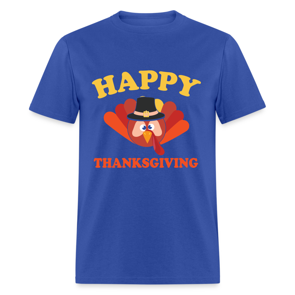 Happy Thanksgiving T-Shirt - royal blue