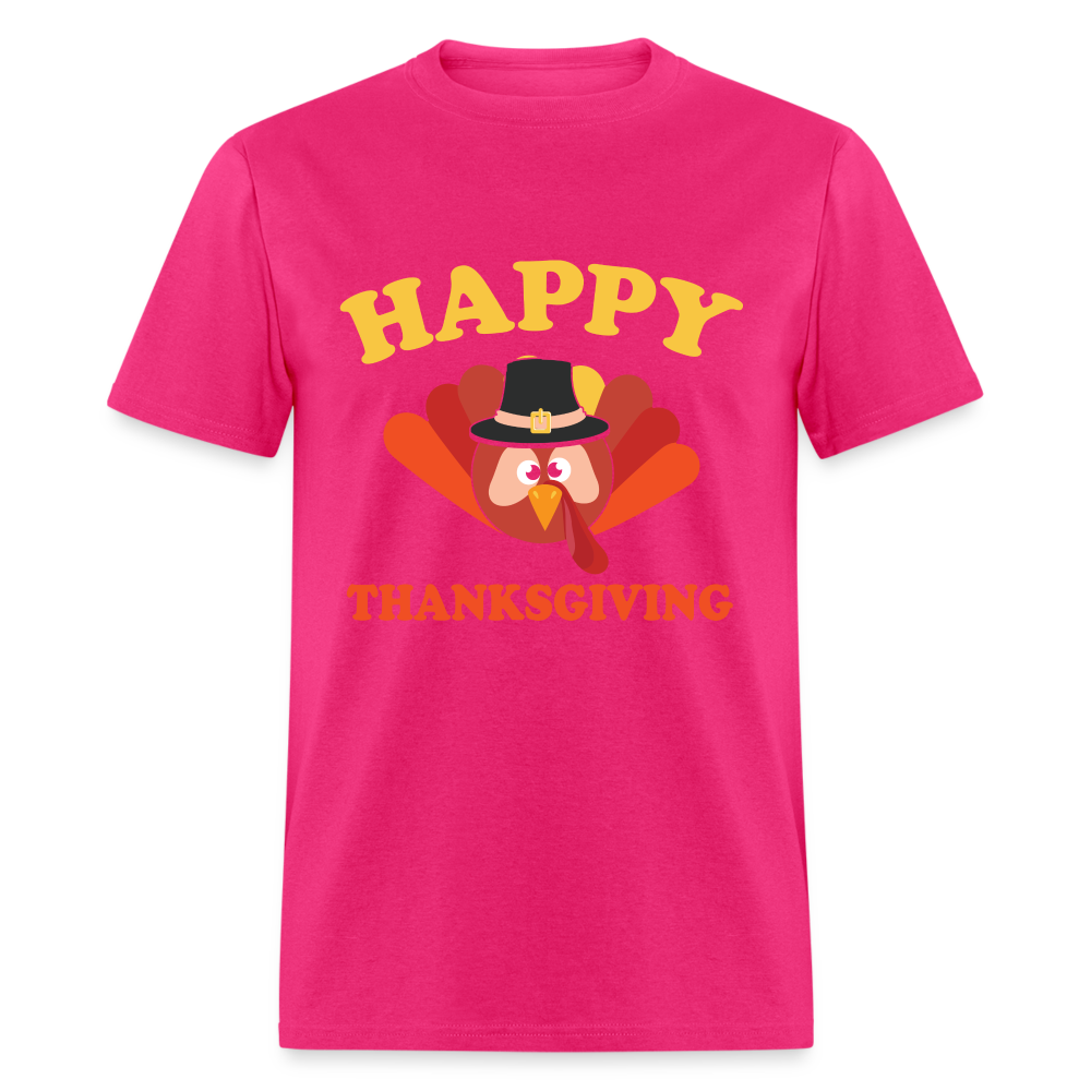 Happy Thanksgiving T-Shirt - fuchsia