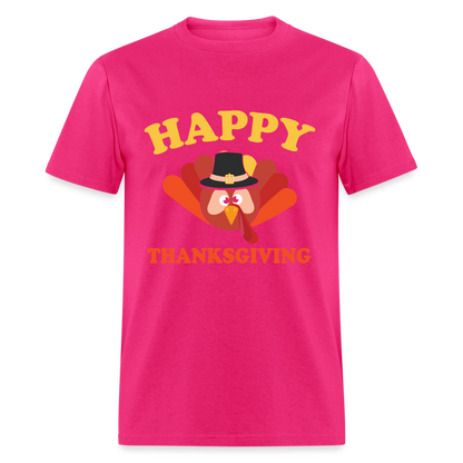 Happy Thanksgiving T-Shirt - fuchsia