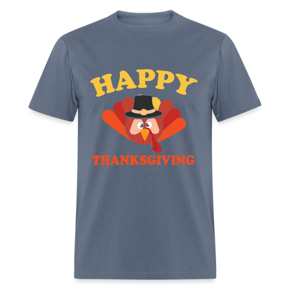 Happy Thanksgiving T-Shirt - denim