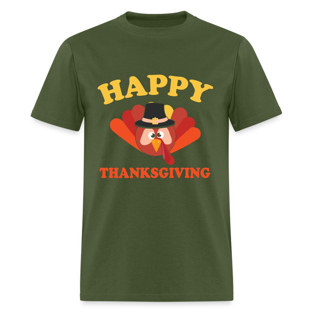 Happy Thanksgiving T-Shirt - military green