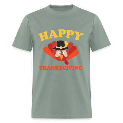 Happy Thanksgiving T-Shirt - sage